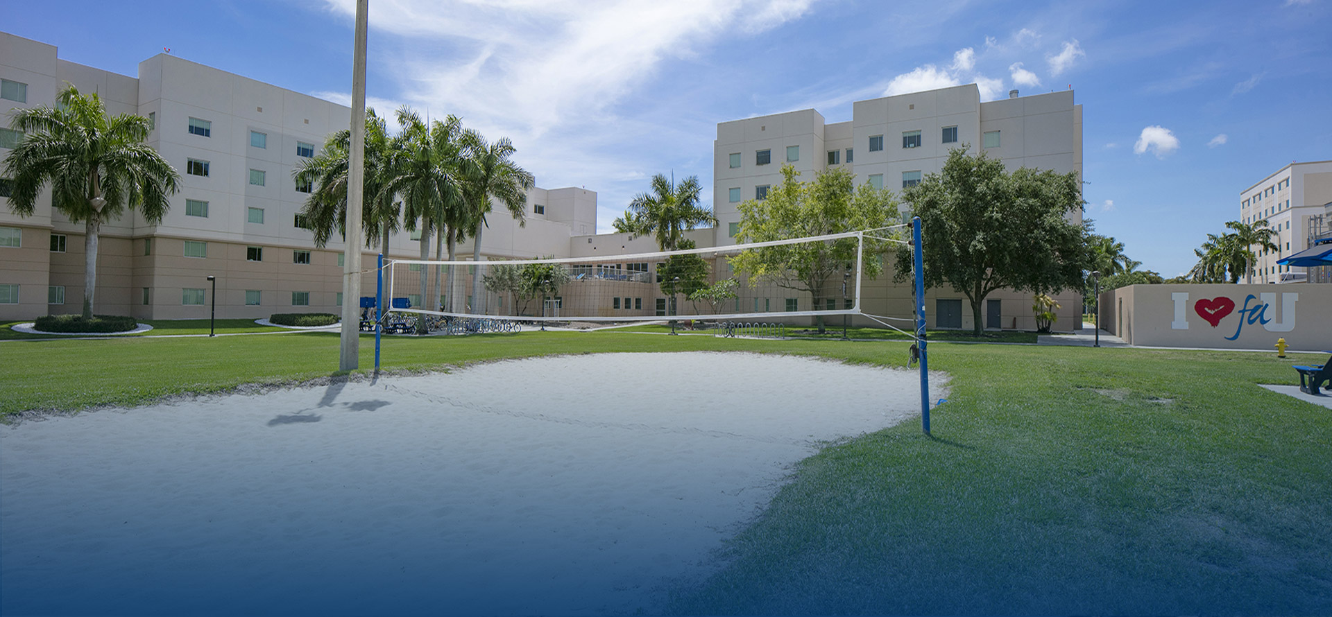 Volley Ball net in front of IPT