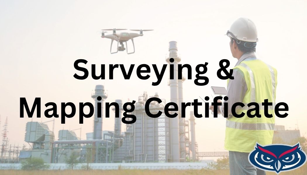 A person in a hard hat using drone over industrial site map view